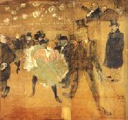 toulouse-lautrec, Dancing at he Moulin Rouge
